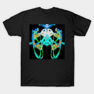 interplanetary link with all the vibrant colors signs of life in the beyond universe T-Shirt